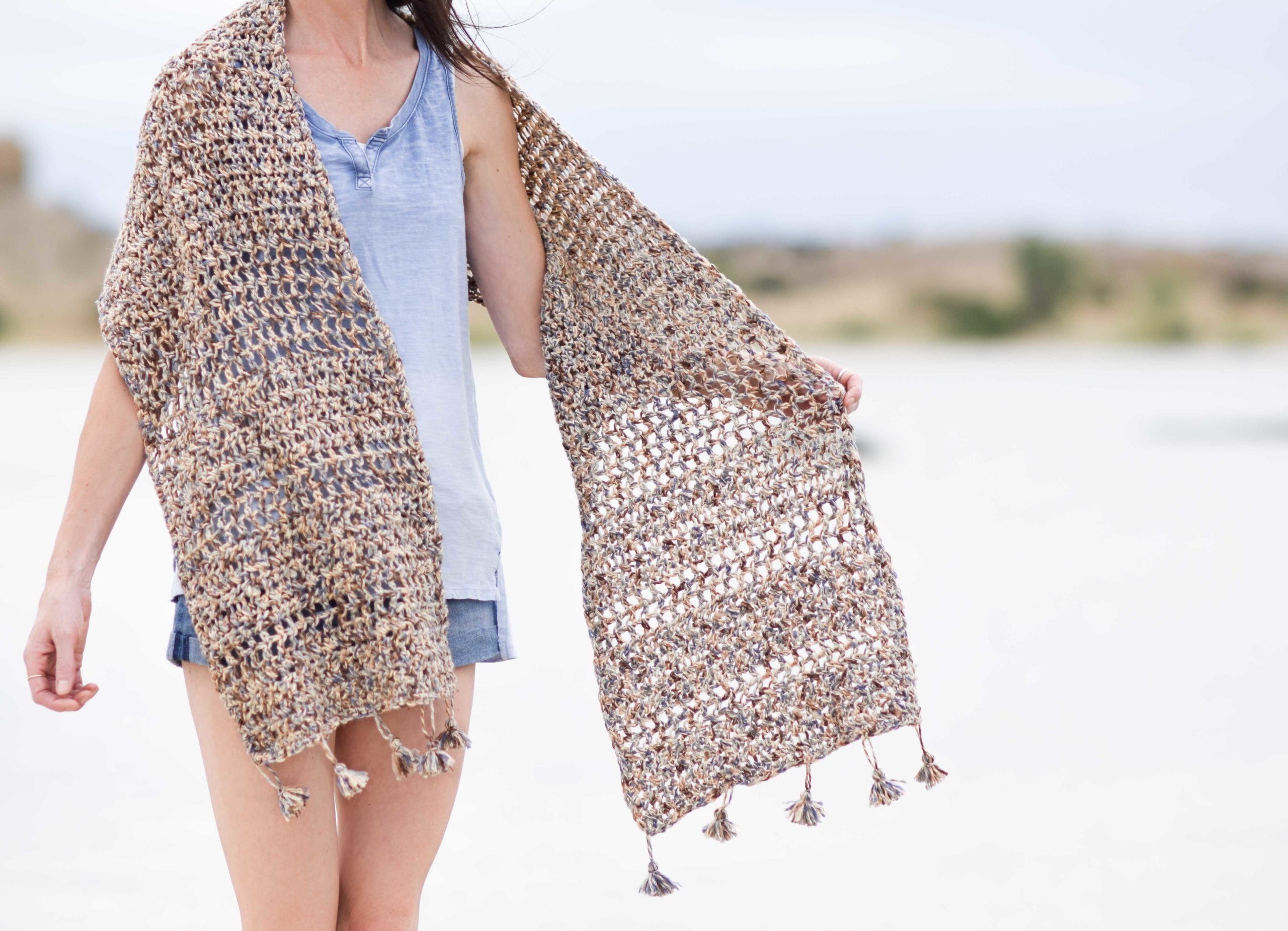 Juno Boucle Beginner Crochet Wrap Free Pattern – Mama In A Stitch