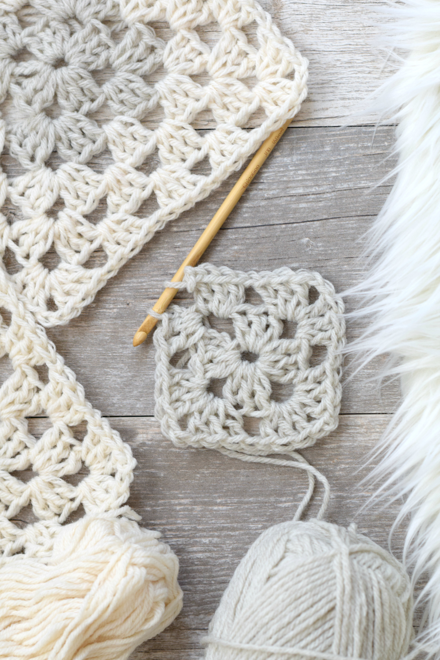 Adelie Granny Square Blanket