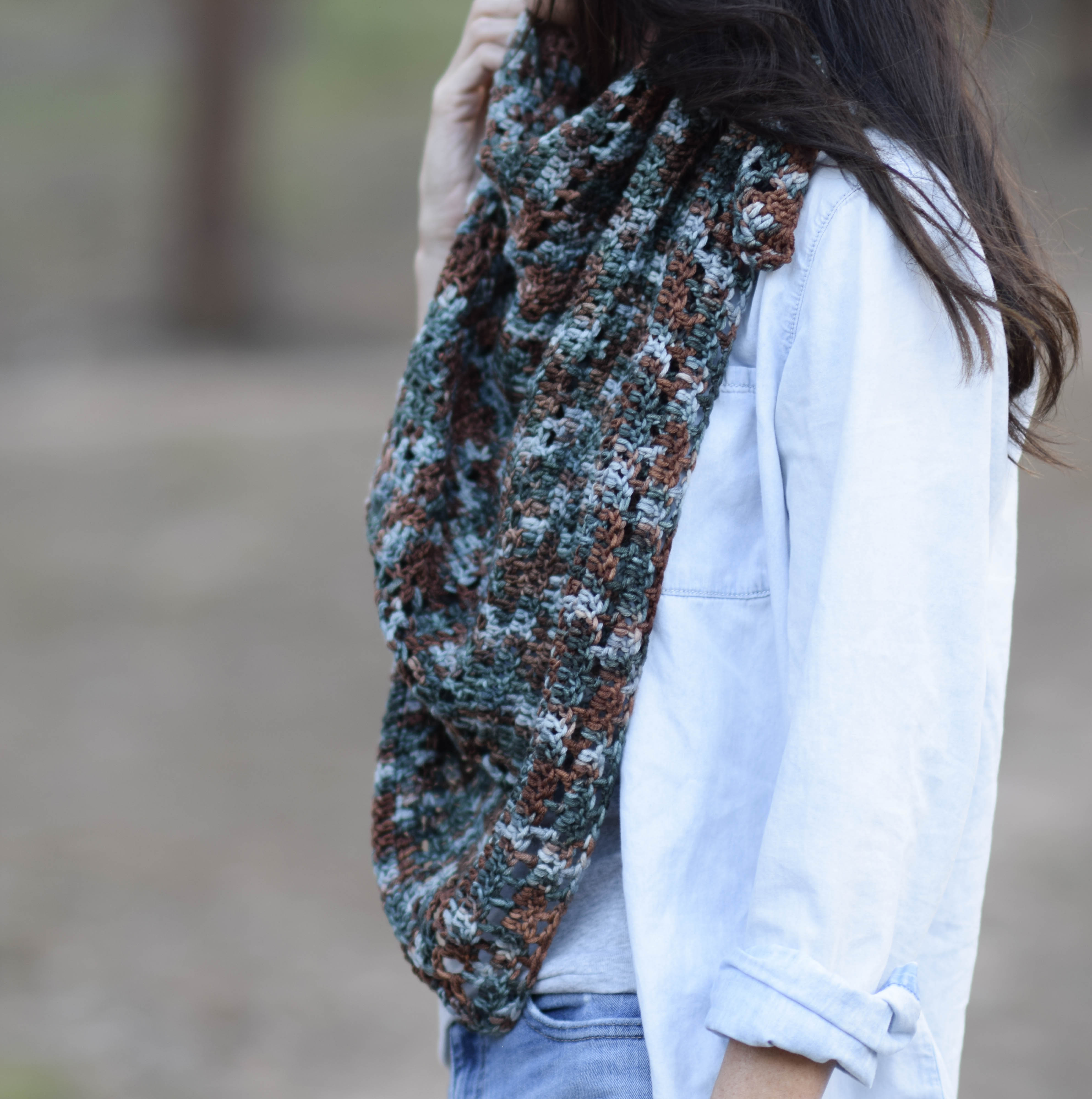 Soft Handle Plastic Crochet Double Color Large Scarf Stitch - Temu