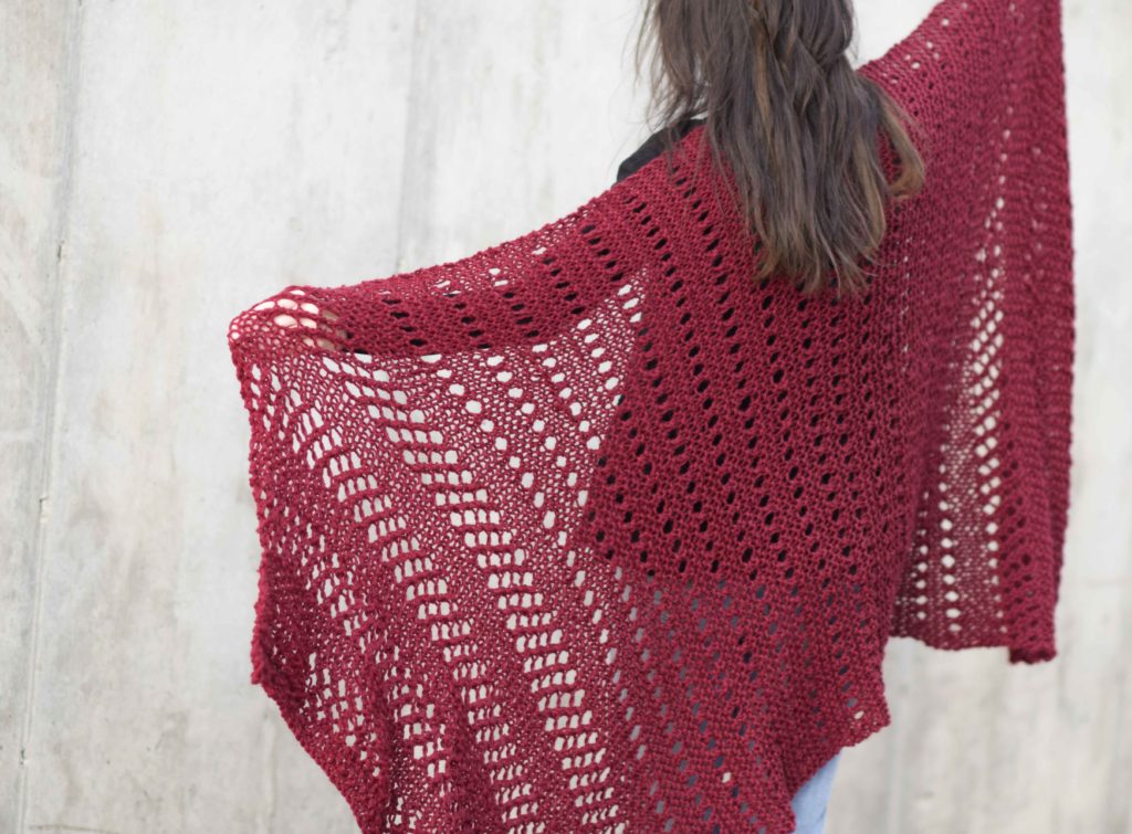Easy Lacy Knit Shawl Pattern