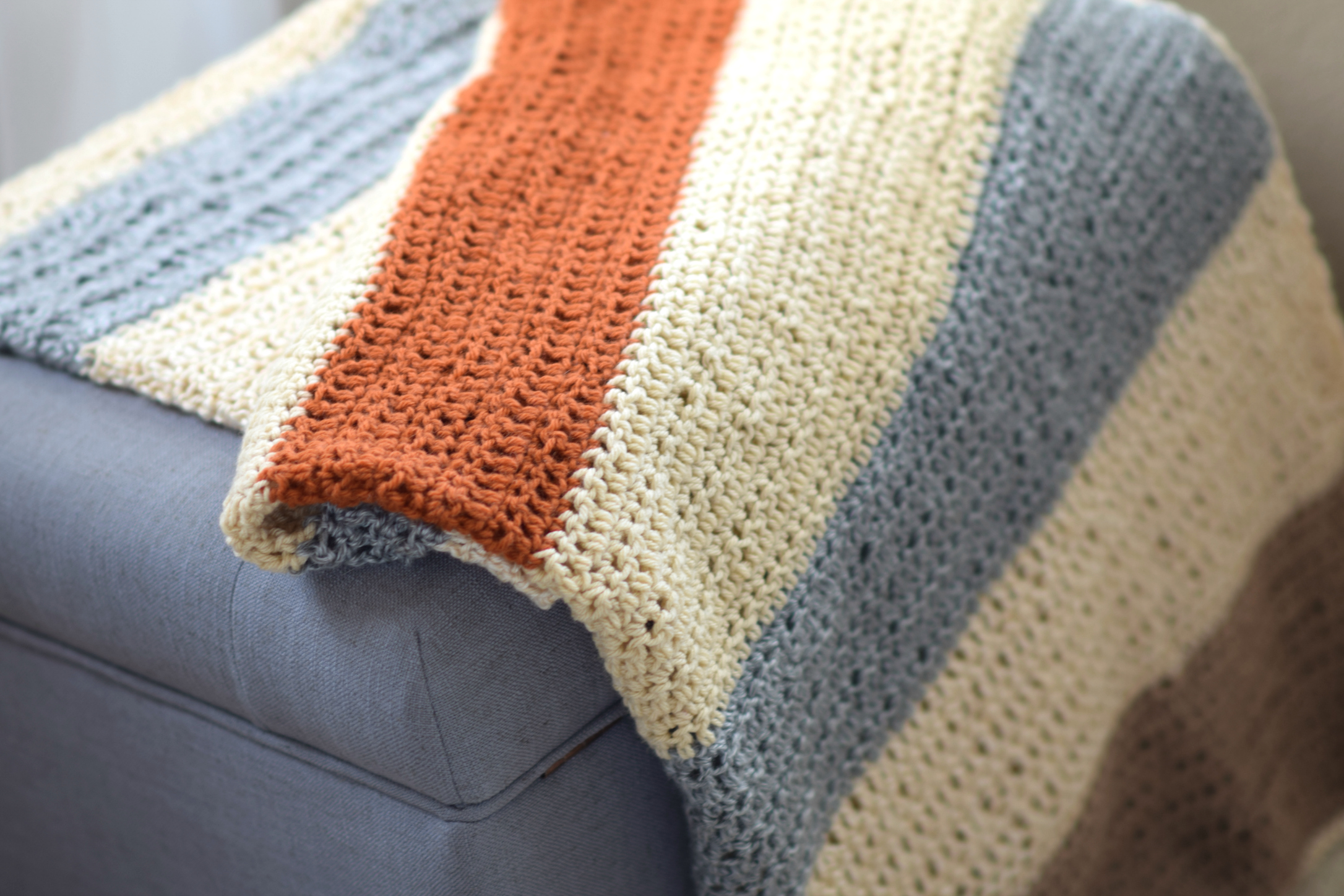 How To Crochet A Beginner Fall Throw Blanket Mama In A Stitch