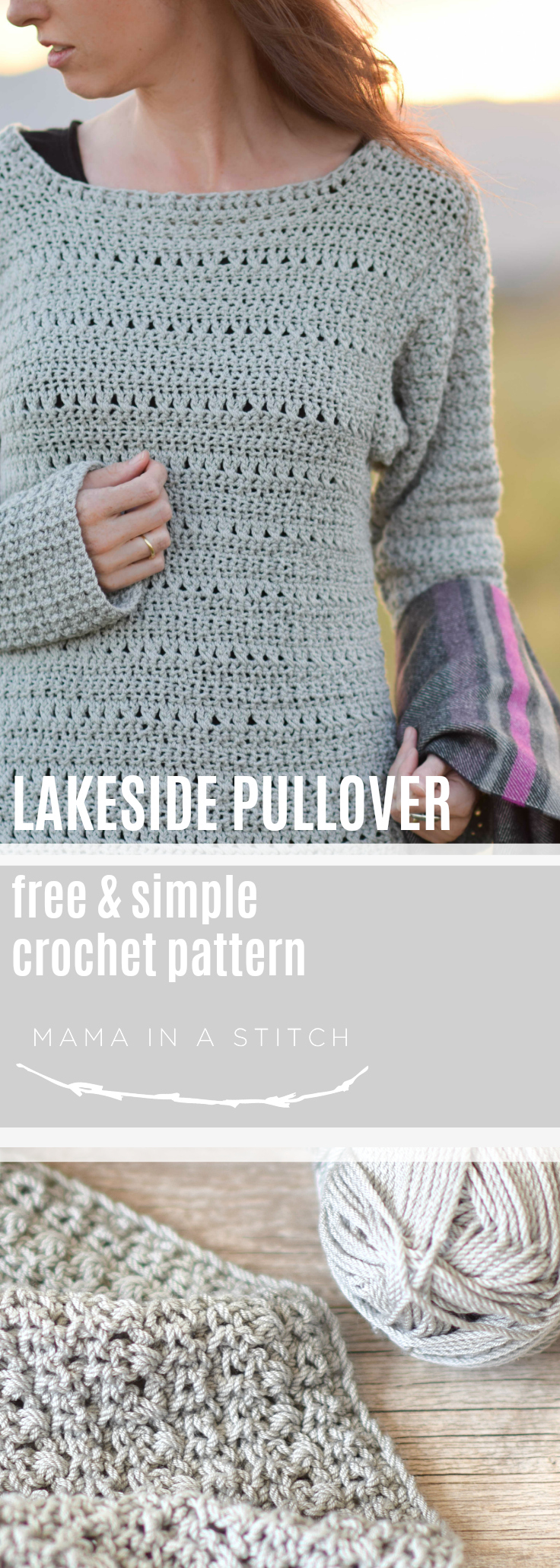 The Lakeside Easy Crocheted Pullover Pattern