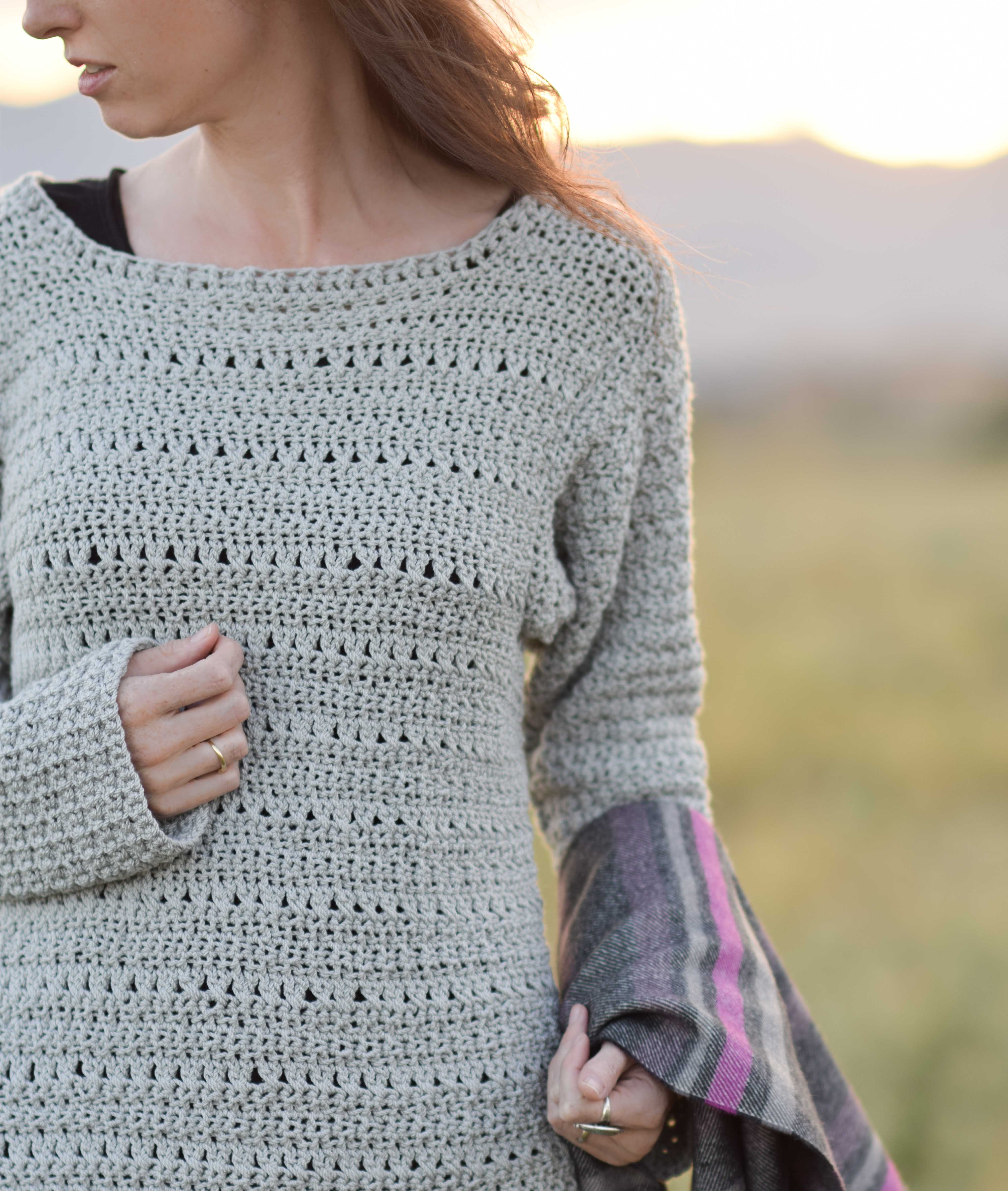 Easy knit pullover sweater pattern