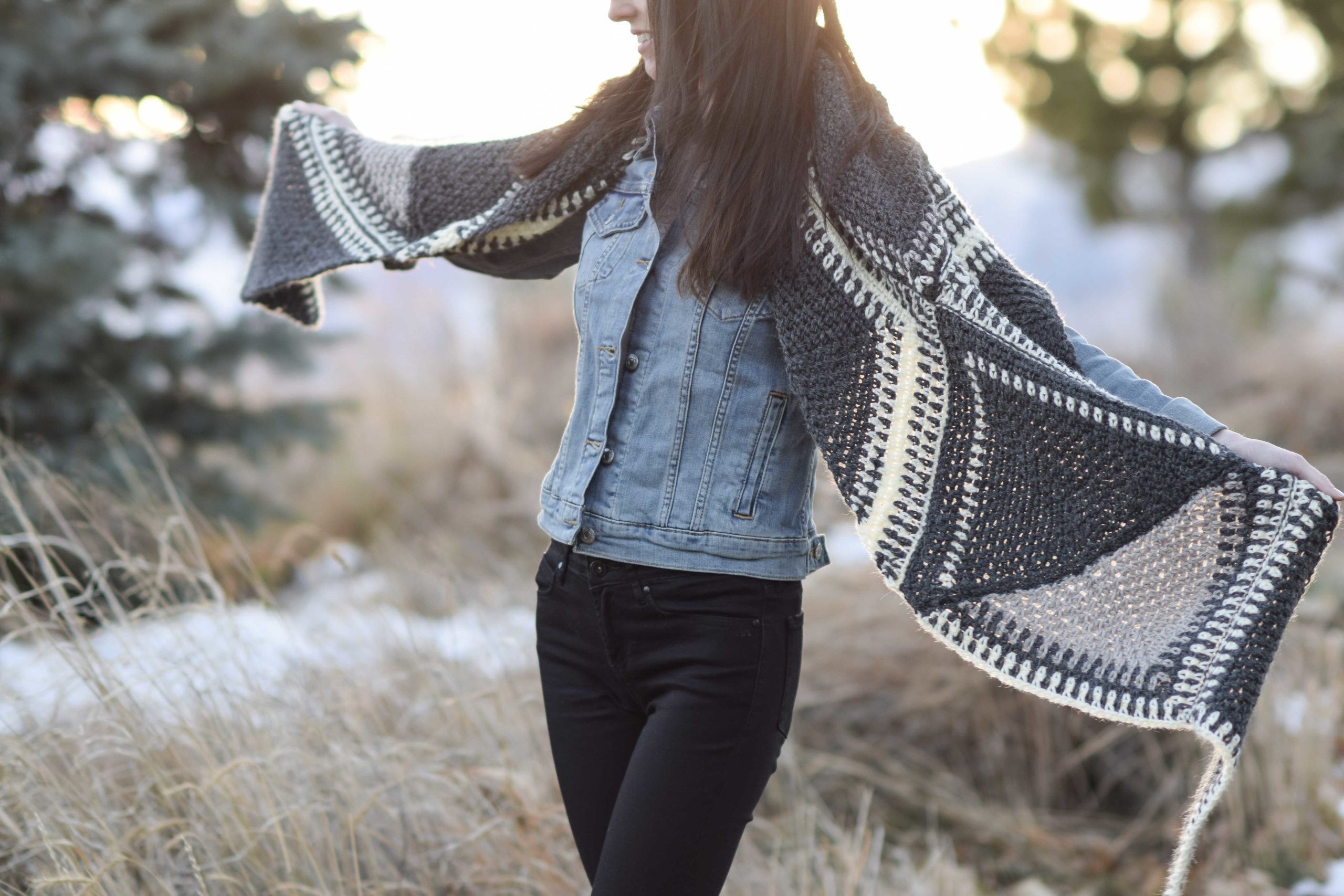 Las Cruces Crocheted Wrap Shawl Pattern