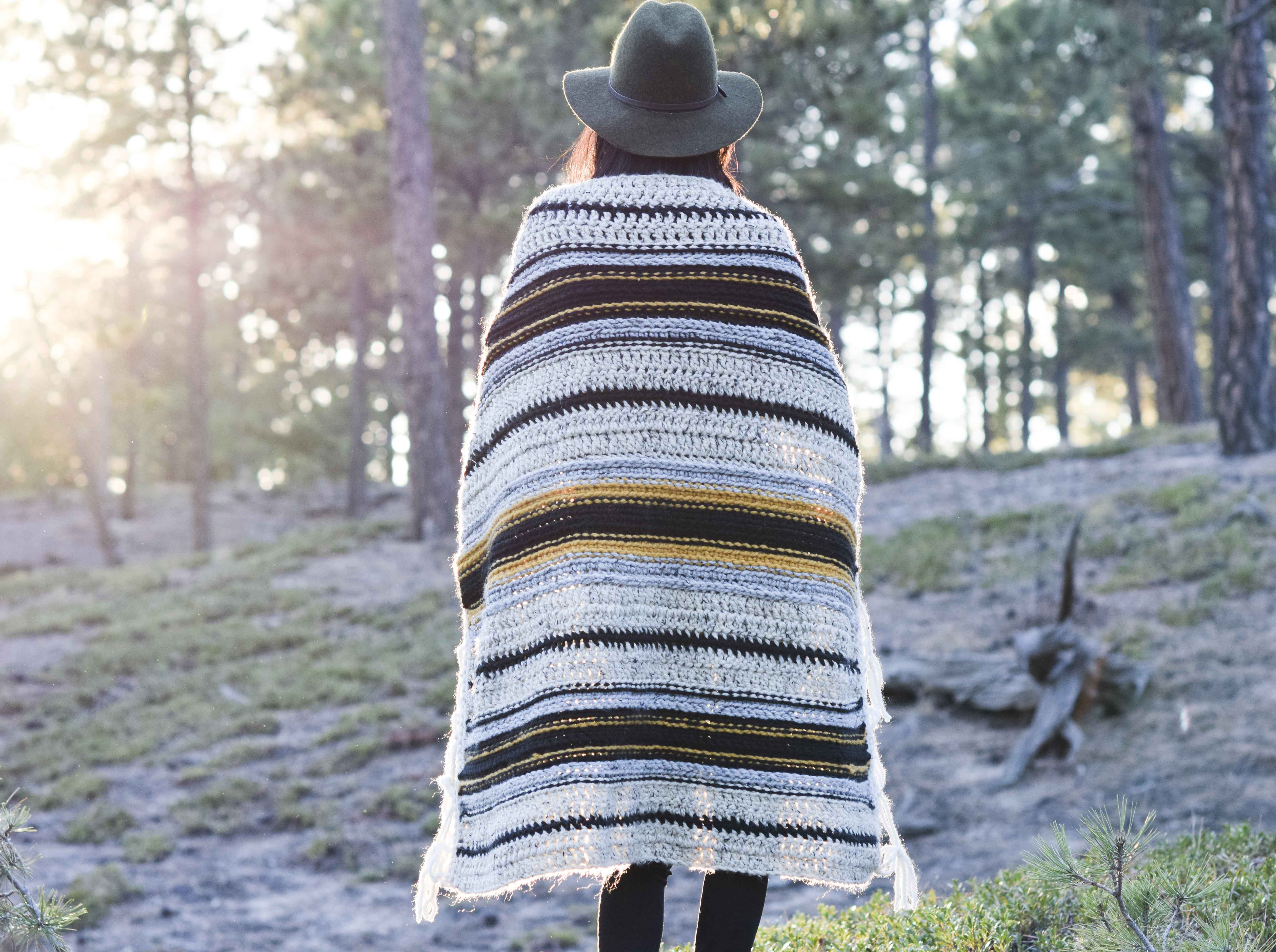 Mexican Serape Blanket Crochet Pattern Mama In A Stitch