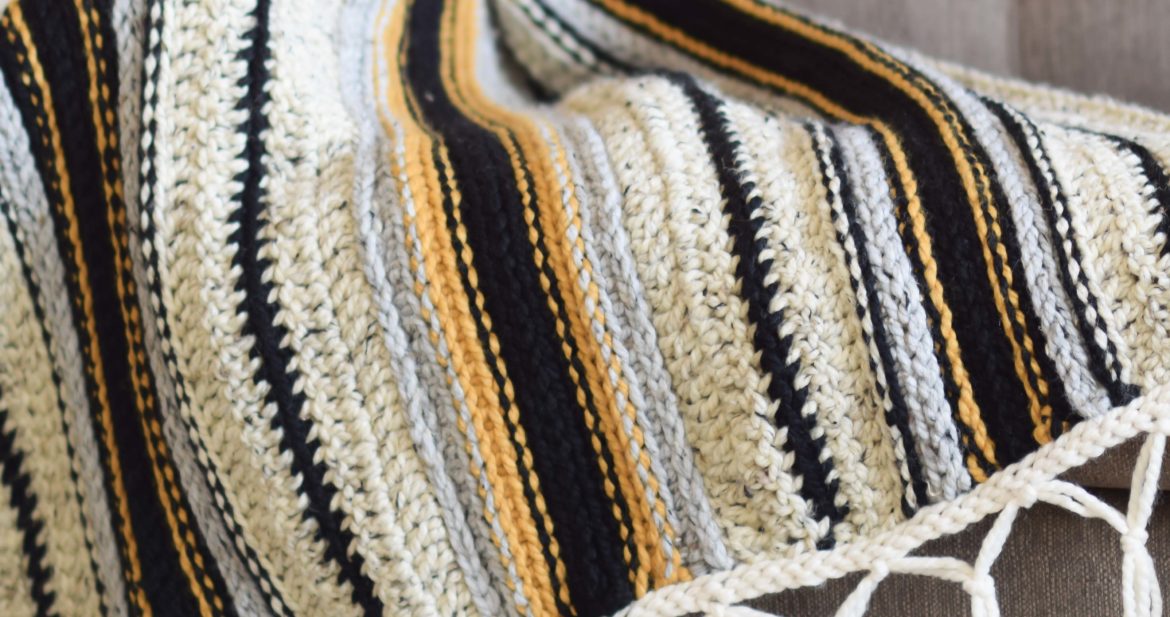 Mexican Serape Blanket Crochet Pattern Mama In A Stitch