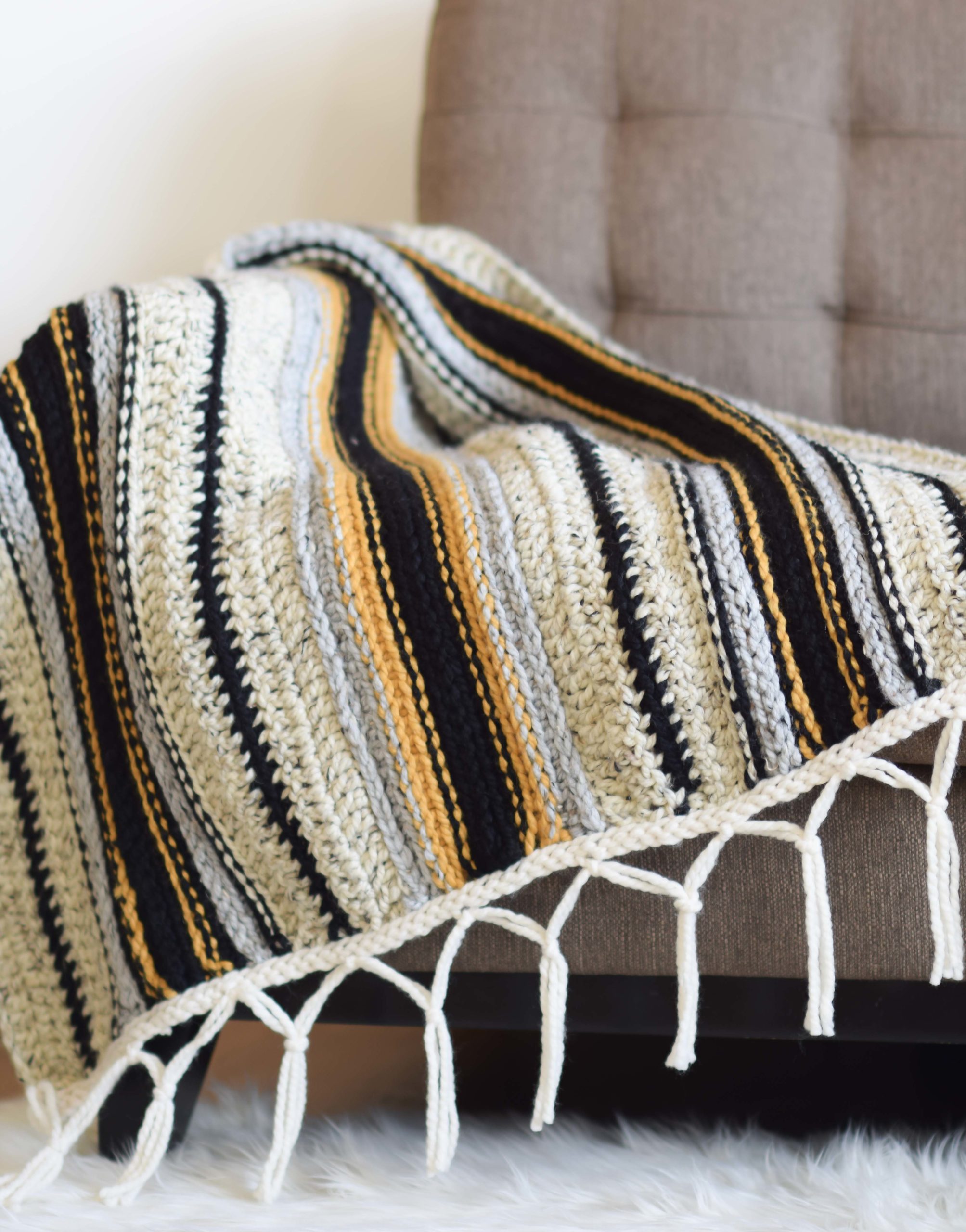 Mexican Serape Blanket Crochet Pattern