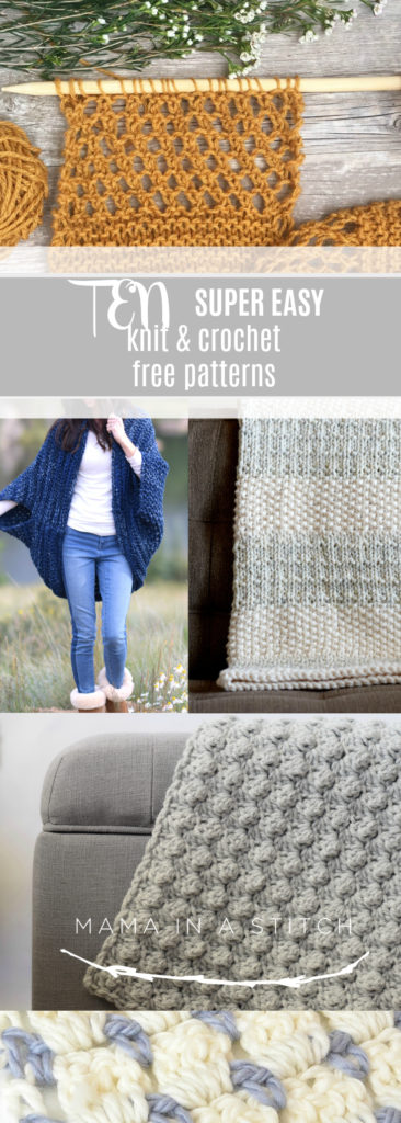 Ten Best Knitting and Crochet Patterns – Mama In A Stitch