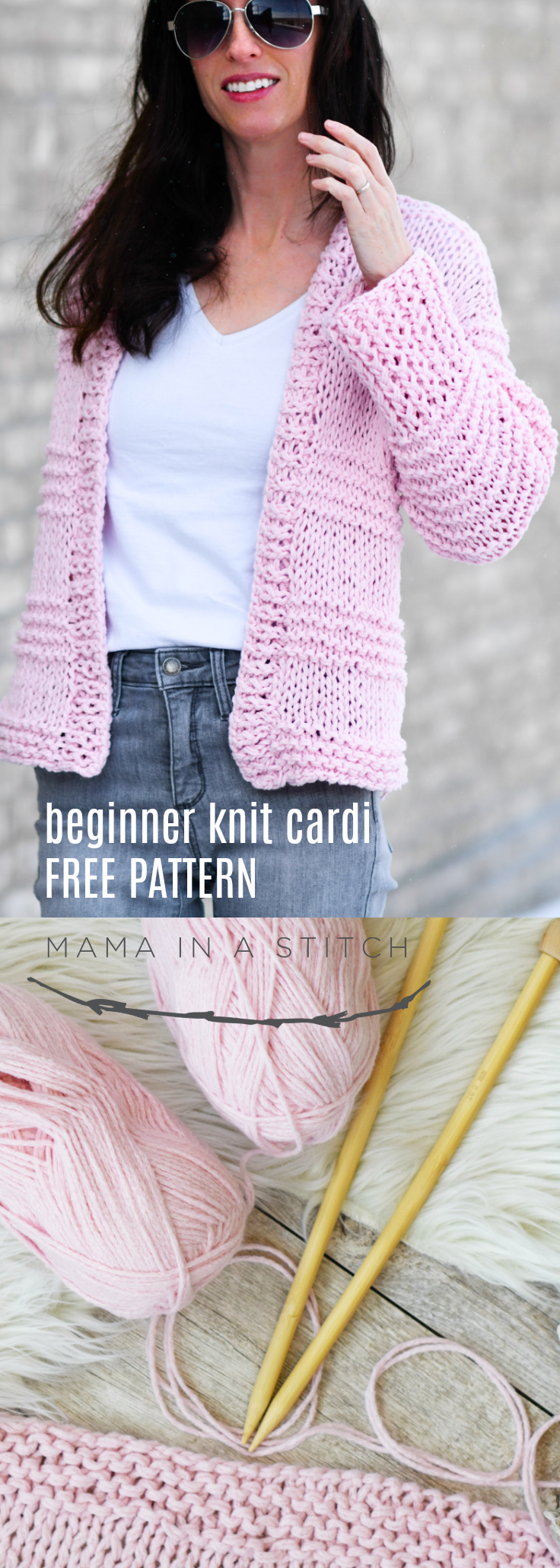 Cotton Candy Easy Knit Cardigan Pattern Mama In A Stitch