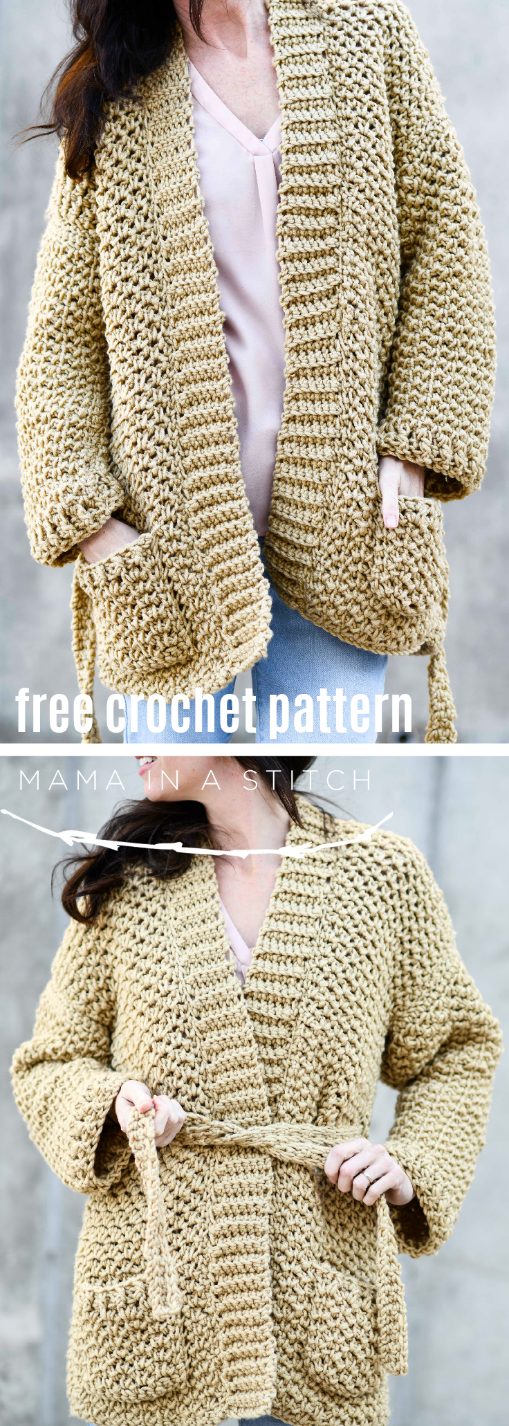 Sweater Coat Cardigan Crochet Pattern & More