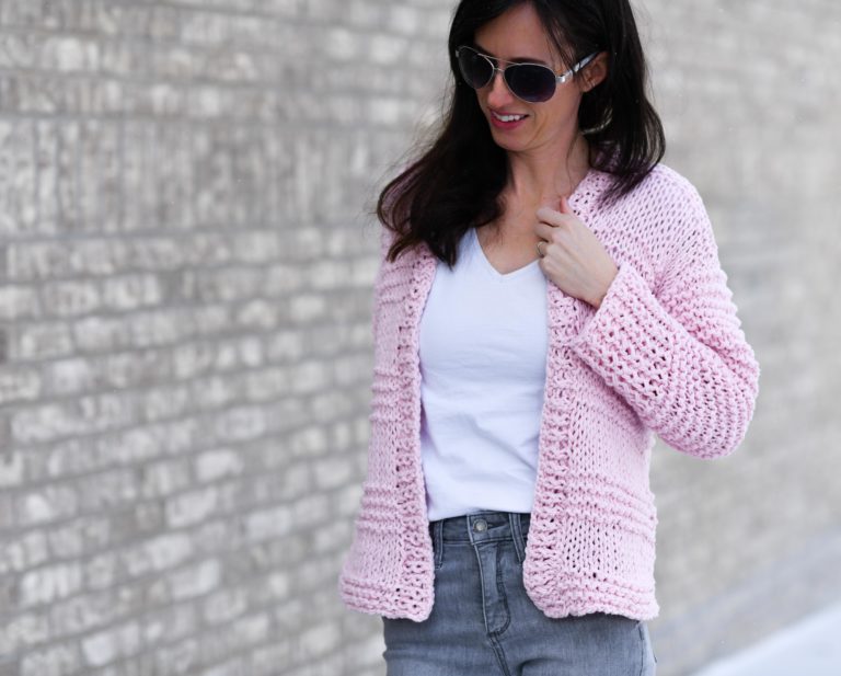 Cotton Candy Easy Knit Cardigan Pattern