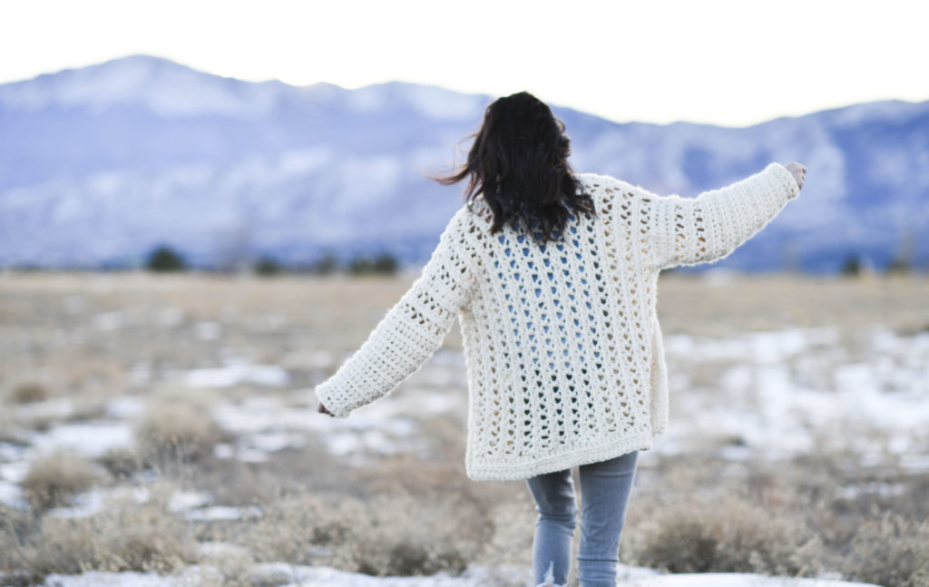 snow crochet cardigan pattern