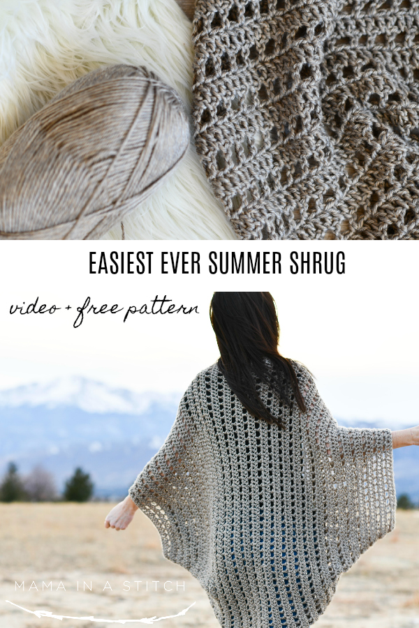How To Crochet An Easy Summer Shrug