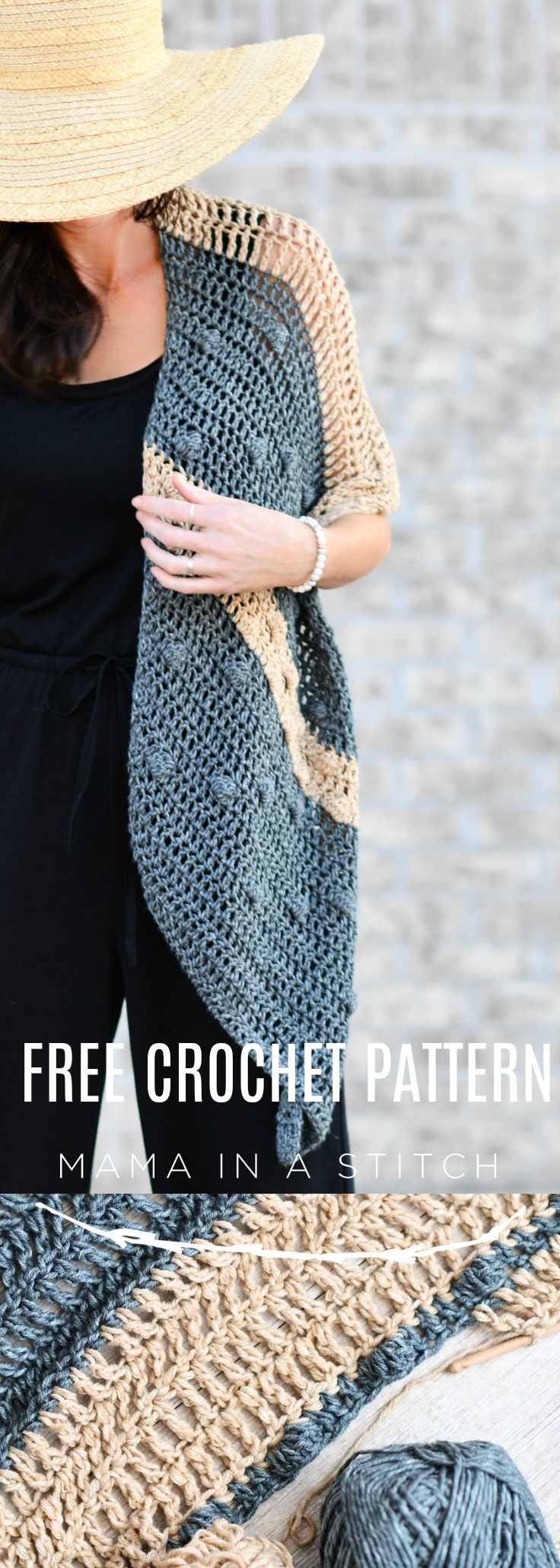 Santa Monica Bias Wrap Crochet Pattern