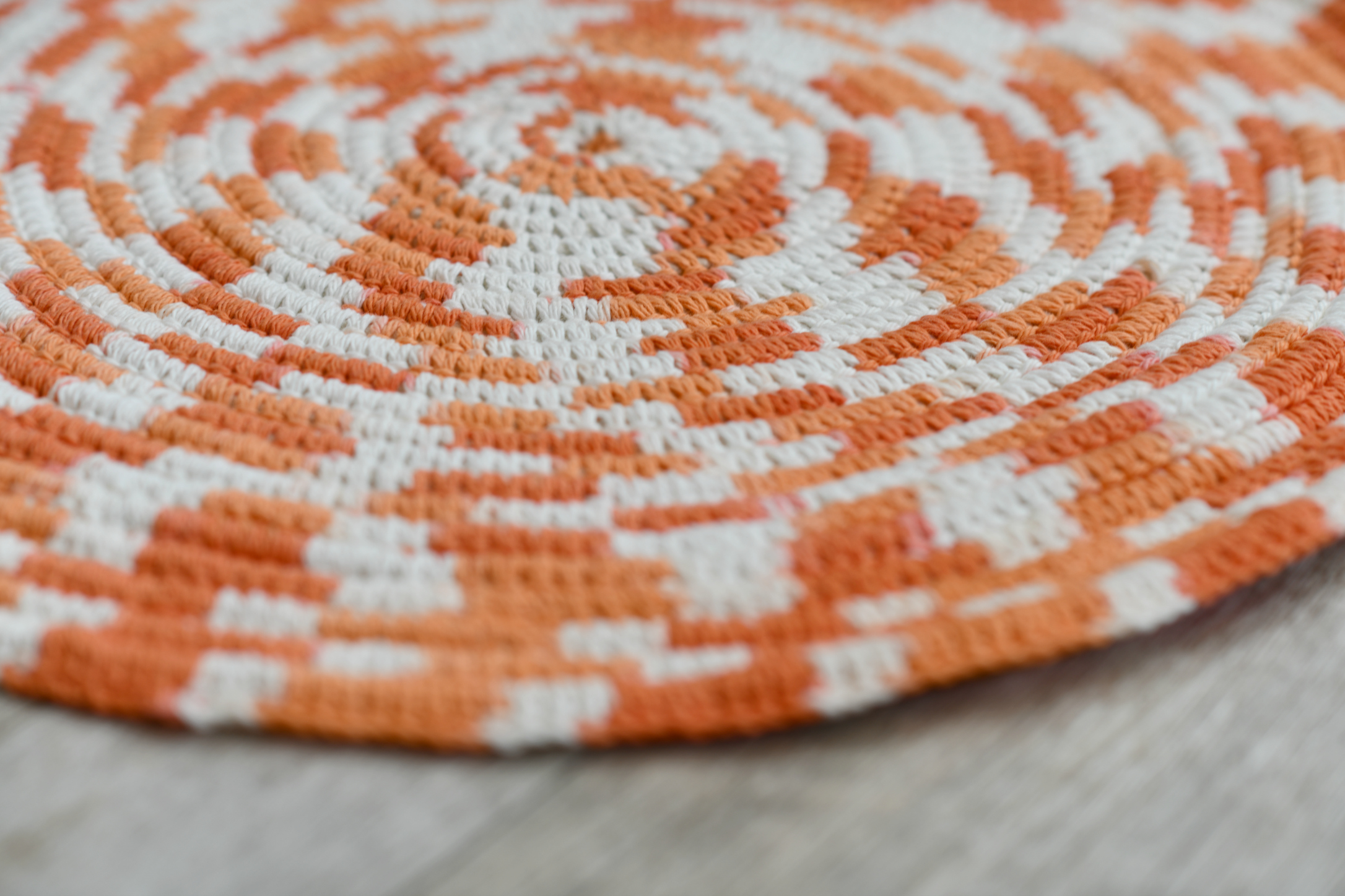 How To Crochet A Scrap Yarn Rope Bath Mat Mama In A Stitch