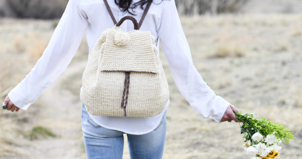 How To Knit A Backpack Easy Knitting Pattern Mama In A Stitch