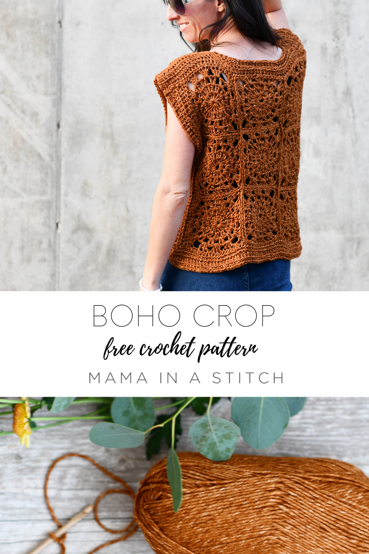 How To Crochet A Summer Boho Top - Free Pattern