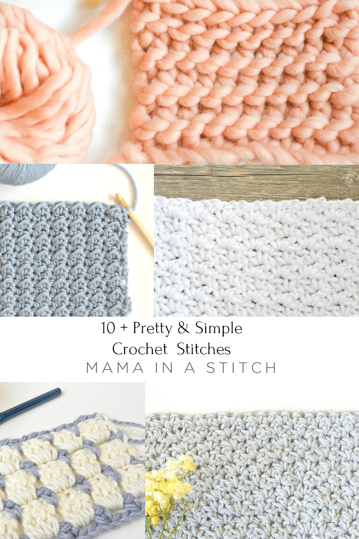 Pretty Simple Crochet Stitches To Try Free Patterns Mama In A Stitch