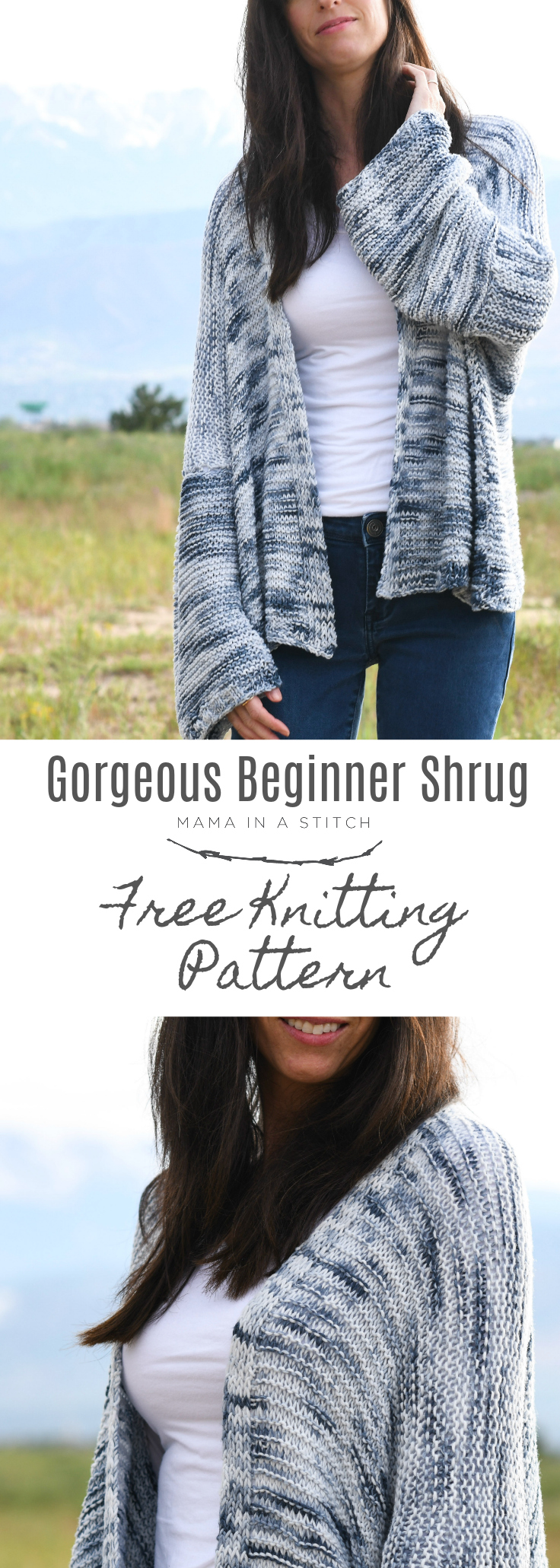 Painted Sky Comfy Shrug - Beginner Sweater Pattern