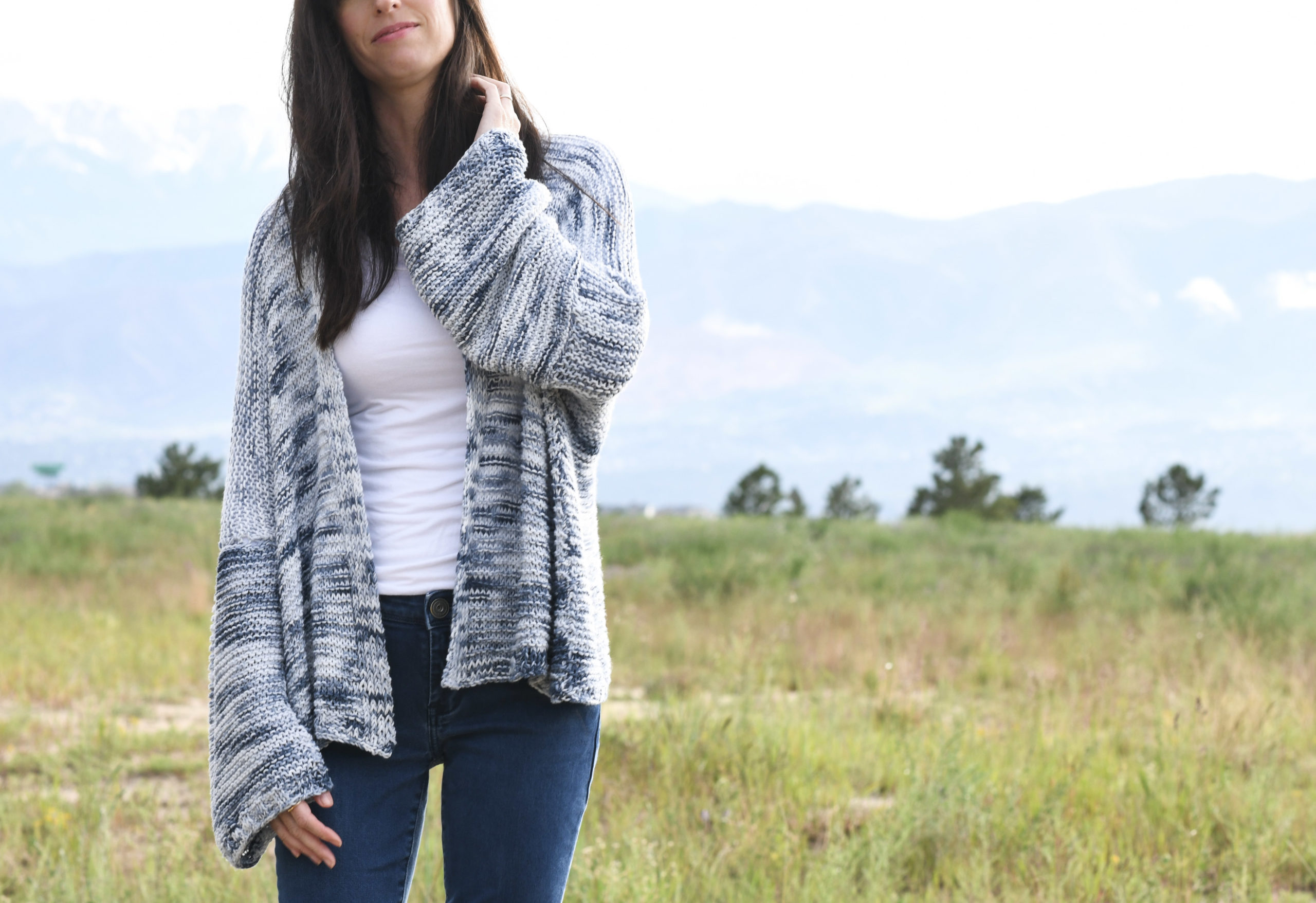 Painted Sky Comfy Shrug – Beginner Sweater Pattern