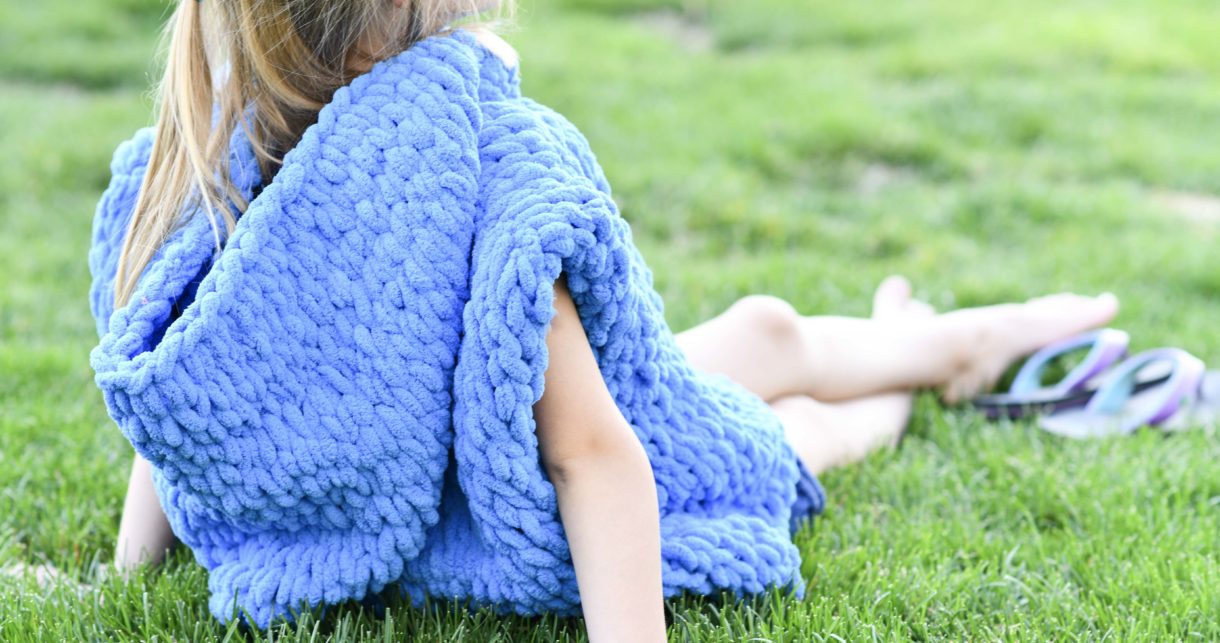 Poncho with Loop Yarn 