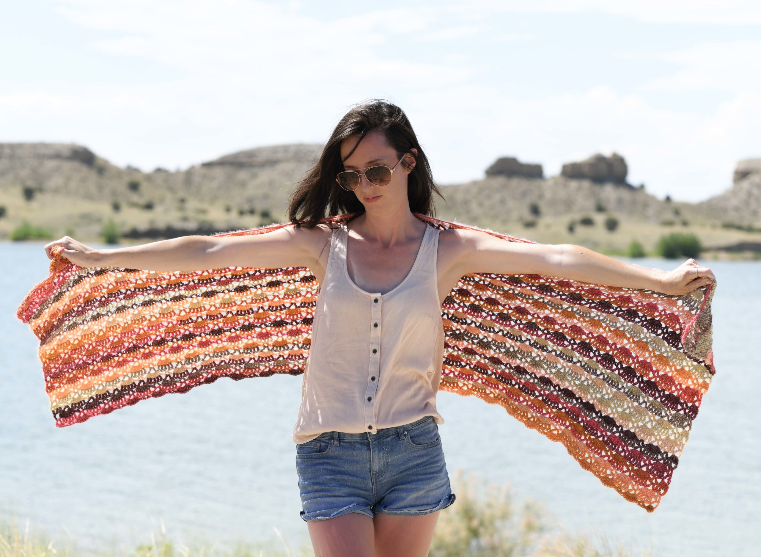 Isla Scalloped Wrap – Shawl Crochet Pattern