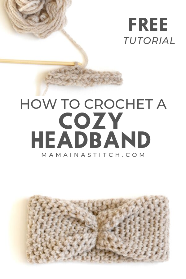 how to crochet a cozy headband