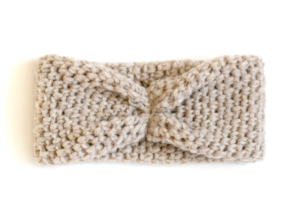crochet headband with bow