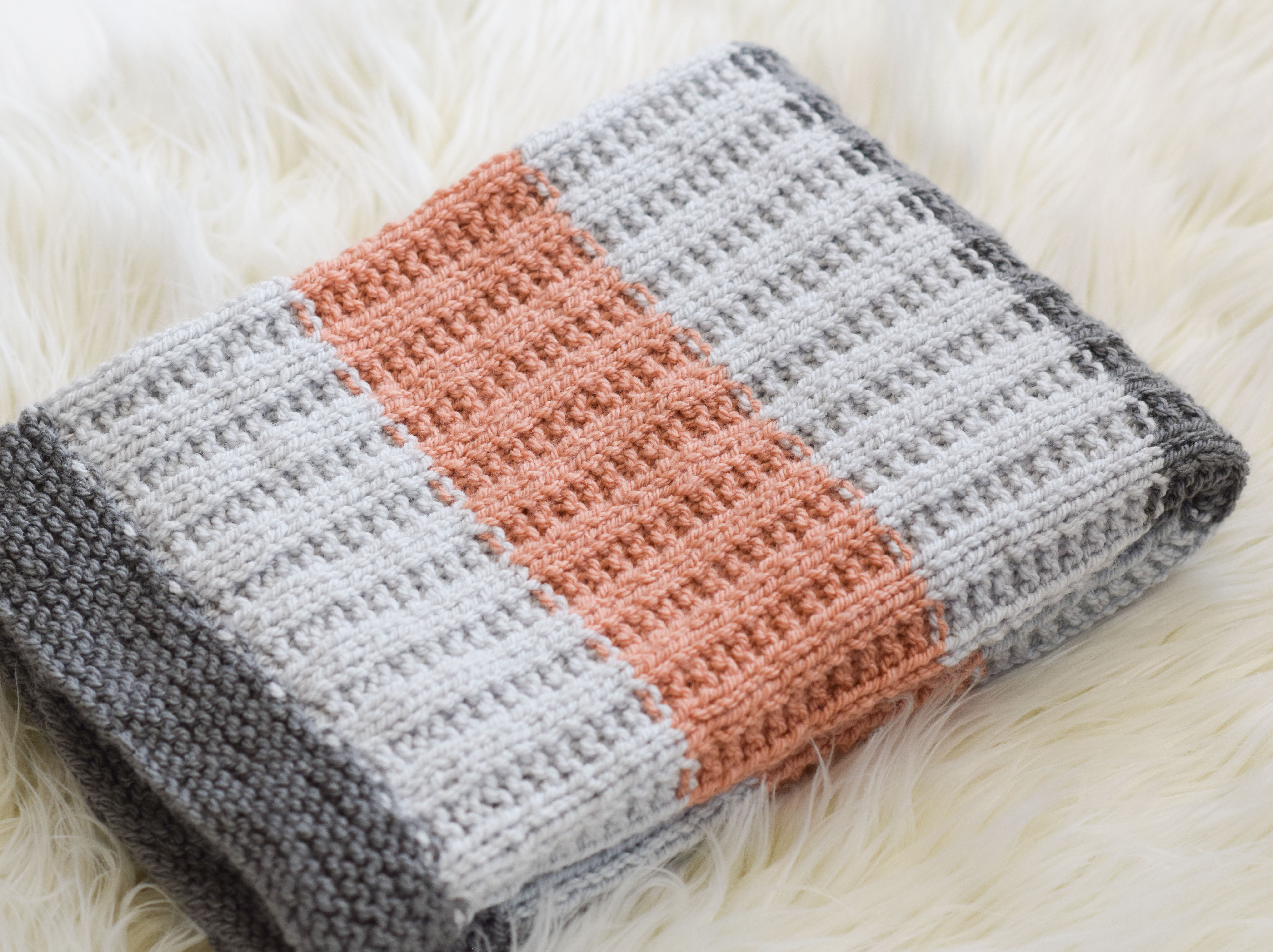 Simple baby blanket knitting patterns free