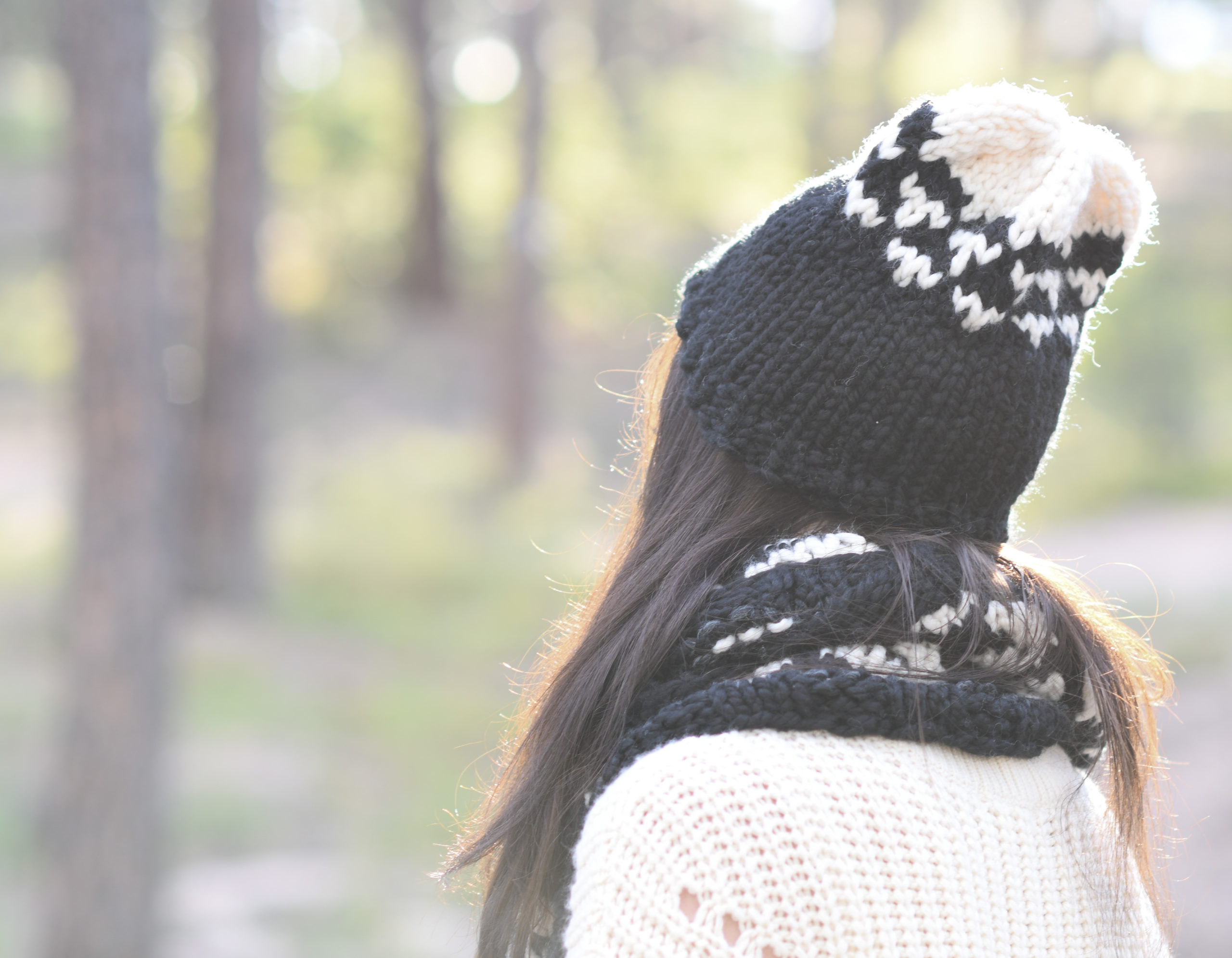 Scandinavian Beginner Fair Isle Hat Knitting Pattern