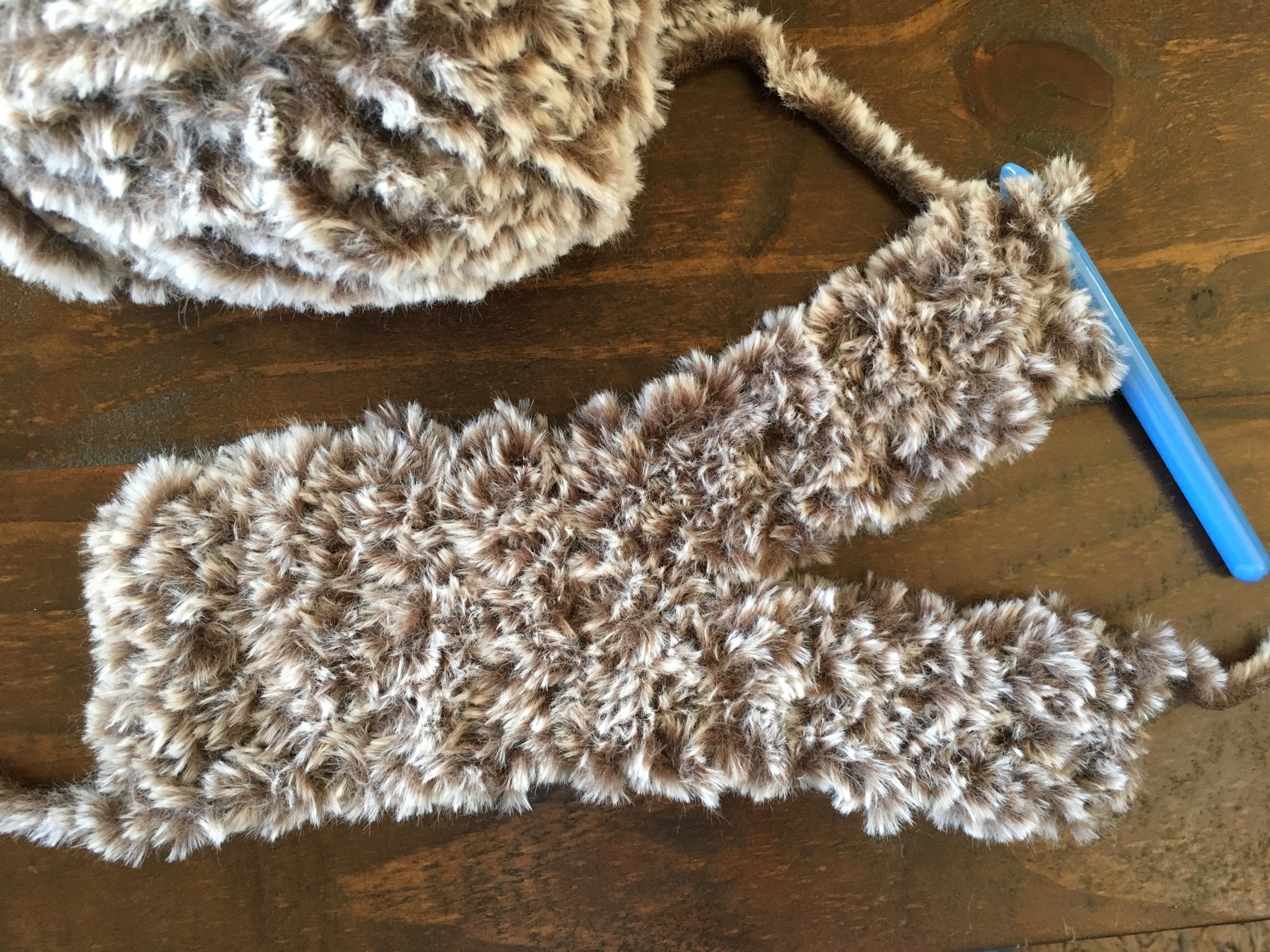 Crochet Faux Fur Headband - All About Ami