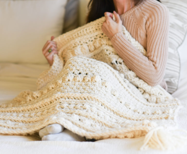 Chunky Sampler Blanket Crochet Pattern – Wintertide Throw