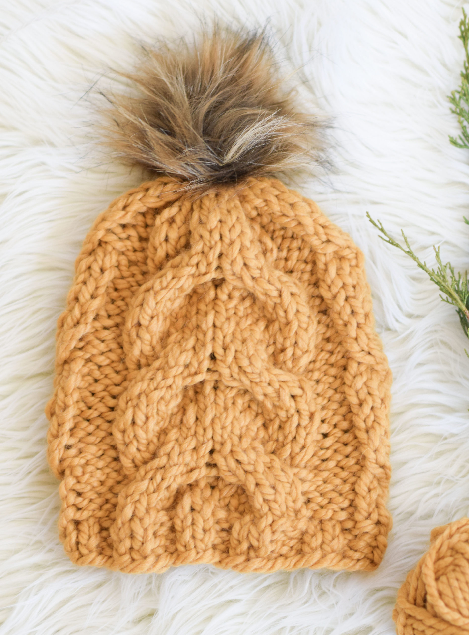 How To Knit A Cable Hat – Golden Waves Toque