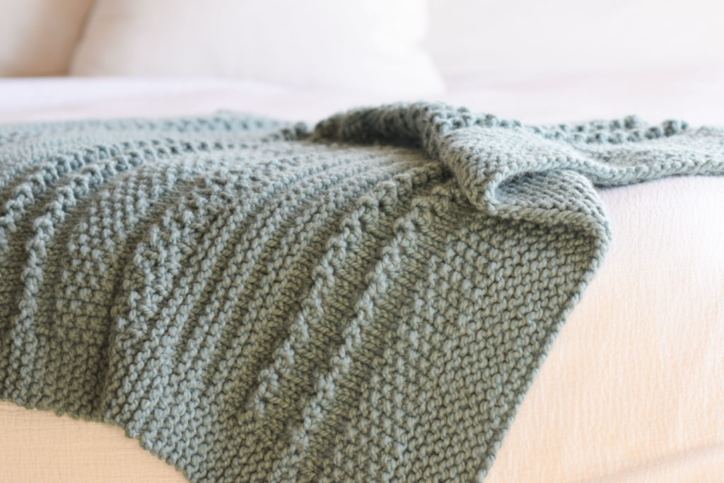 17+ Simple Knit Blanket Pattern | AbbasZichen