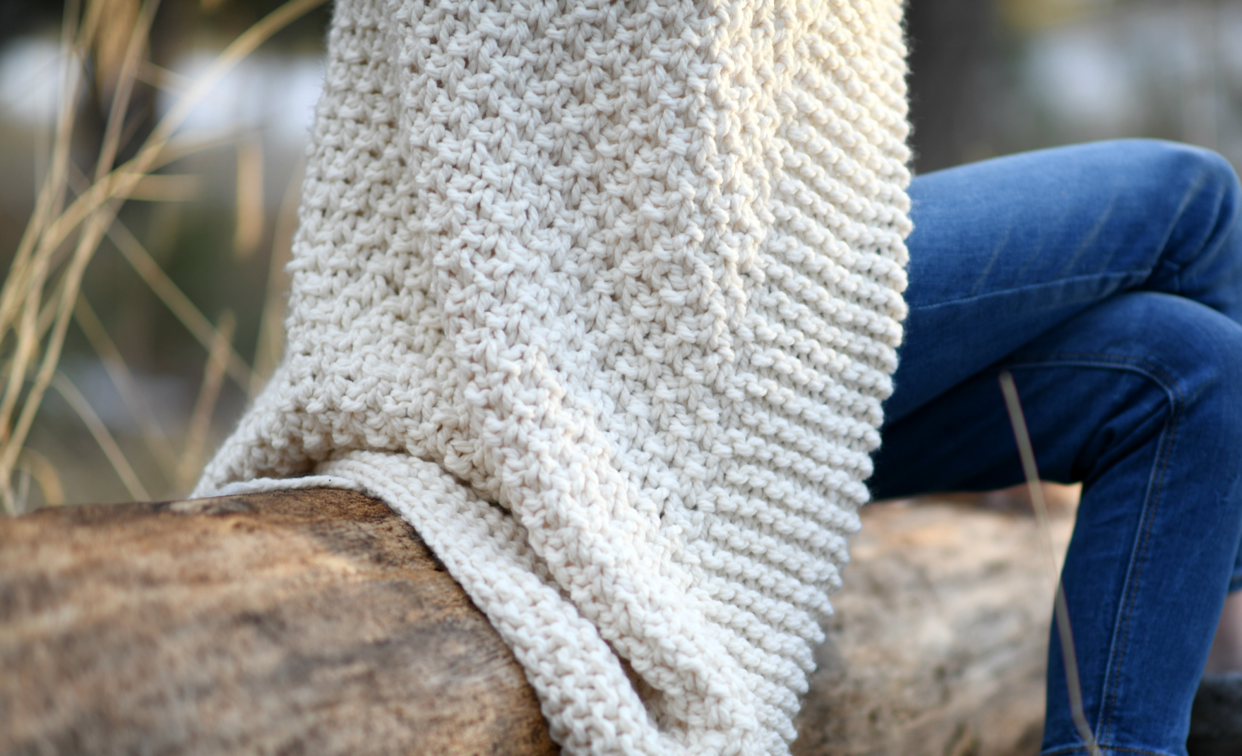 Aspen Mountain Throw Blanket Knitting Pattern