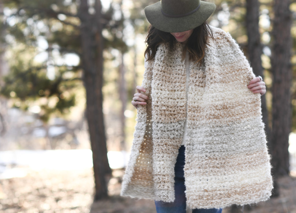 Juno Boucle Beginner Crochet Wrap Free Pattern – Mama In A Stitch