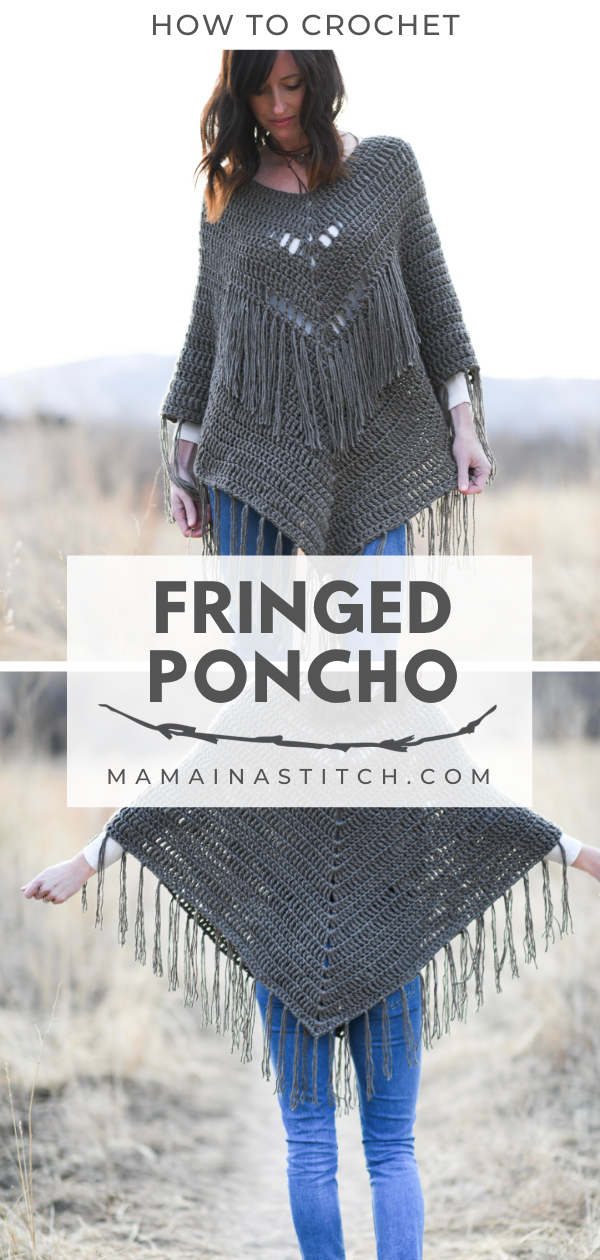 How To Crochet A Poncho - Trails End Seamless Poncho