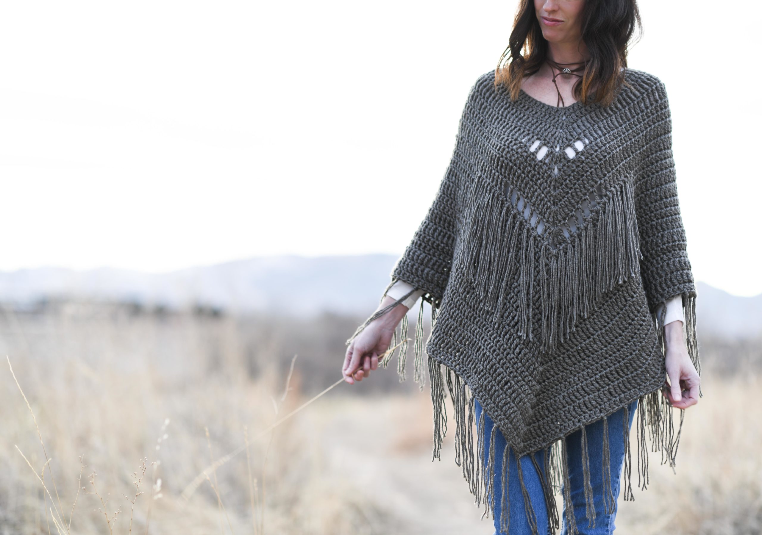 How To Crochet A Poncho Trails End Seamless Poncho – In A Stitch