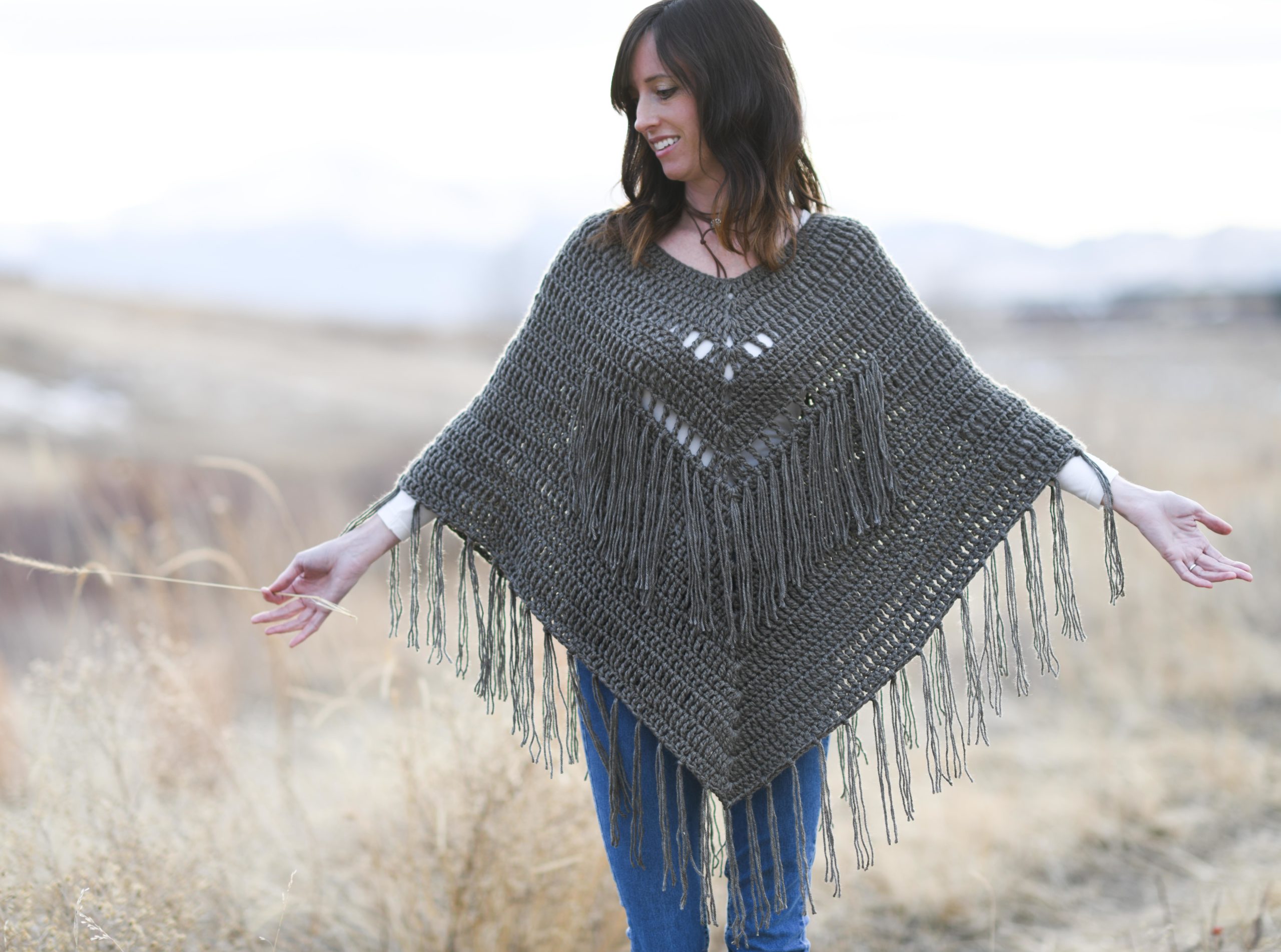 How To Crochet A Poncho – Trails End Seamless Poncho