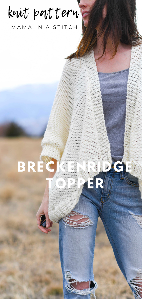Breckenridge Knit Topper Cardigan Pattern
