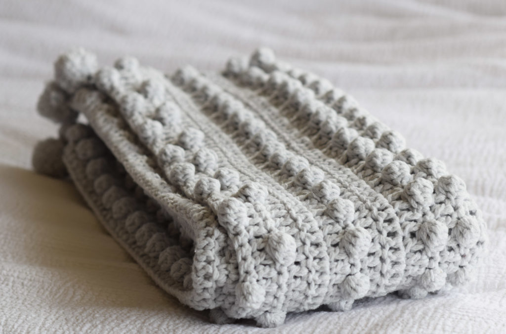 Luxe Bobbles Crochet Throw Blanket Pattern – Mama In A Stitch