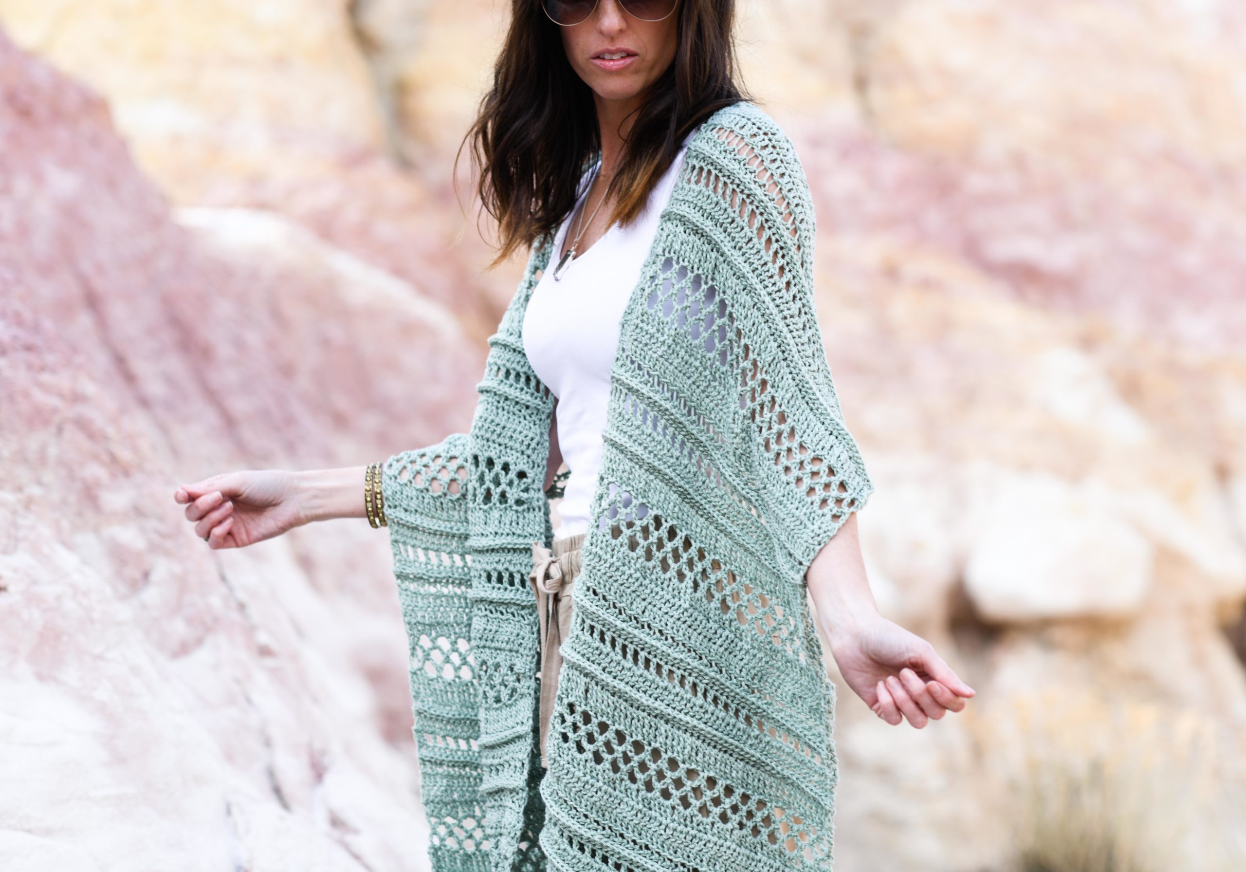 Light Crochet Shawl Summertide Wrap Pattern Mama In A Stitch