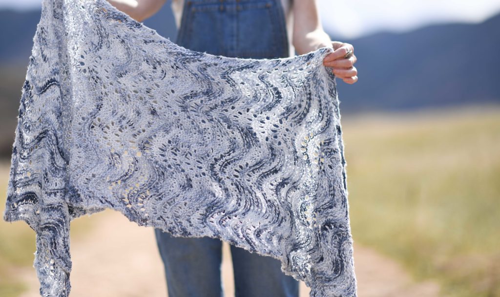 Wavy Shawl Knit Pattern