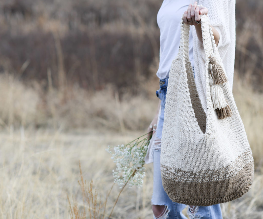 Mohave Slouchy Tote Bag Knitting Pattern – Mama In A Stitch