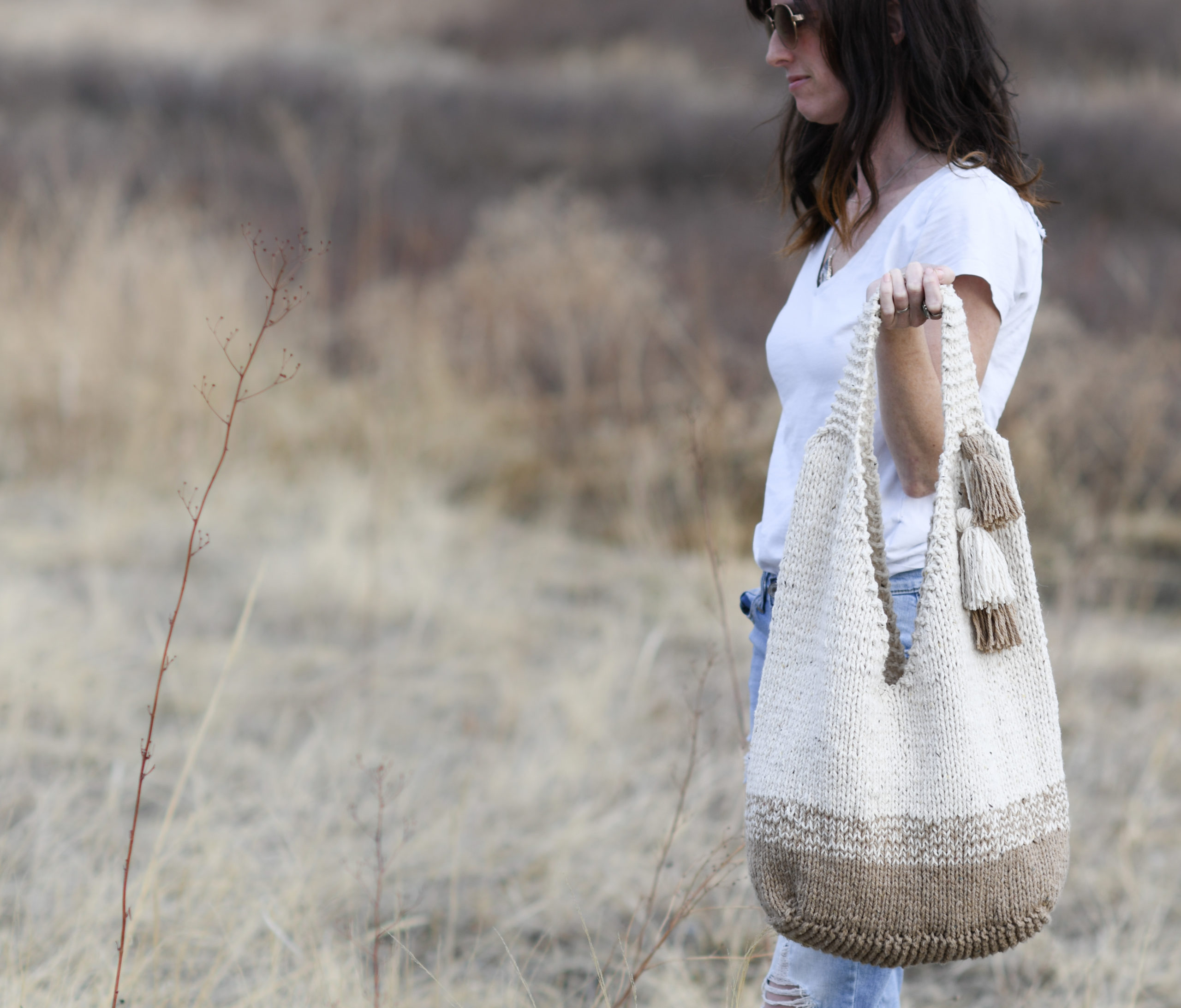 Mohave Slouchy Tote Bag Knitting Pattern