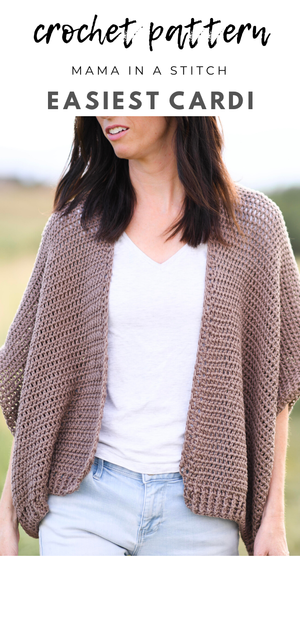 Vail Topper - Easy Crocheted Cardigan Pattern