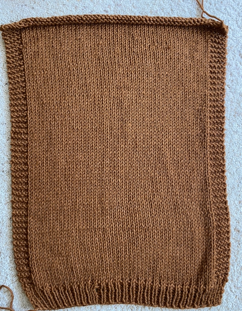 Knitted Sweater with Cable Pattern