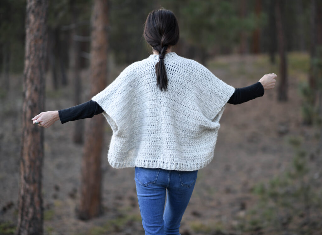 Shawl Cardigan Sweater Crochet Pattern For Beginners