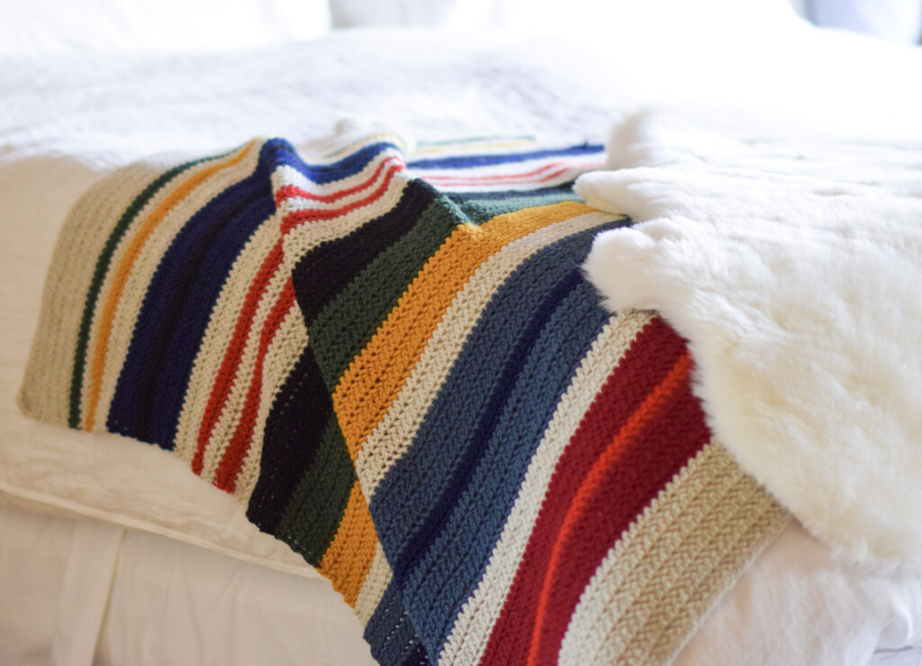 Herringbone Stitch Blanket Crochet Pattern