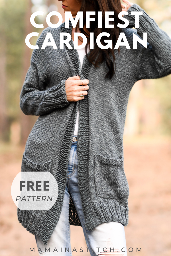 easy knit cardigan for beginners girls women